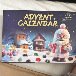 24 Day Crystal Advent Calendar Gift Set | Natural Gemstones | Holiday Countdown